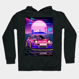 Vaporwave Mazda RX-7 Turbo II (FC3S) Hoodie